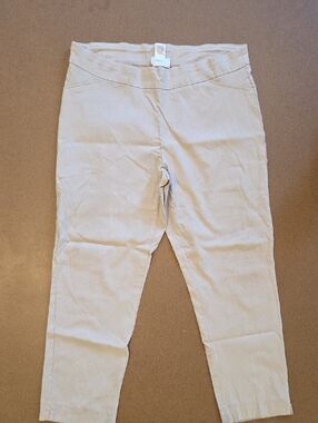 Rebecca Malone Neutral Beige Knit Pants